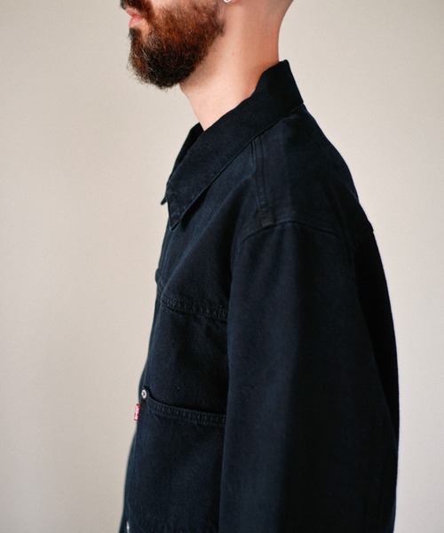 Levi's(リーバイス)の「Levi's/リーバイス PREMIUM BLACK TYPE 1 TRUCKER JACKET(デニムジャケット・メンズ・ブラック・XL/L/M/S/XX-LARGE)」の14枚目の写真