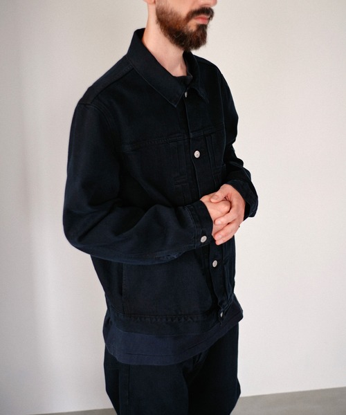 Levi's(リーバイス)の「Levi's/リーバイス PREMIUM BLACK TYPE 1 TRUCKER JACKET(デニムジャケット・メンズ・ブラック・XL/L/M/S/XX-LARGE)」の13枚目の写真