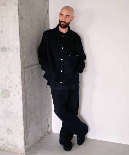 Levi's(リーバイス)の「Levi's/リーバイス PREMIUM BLACK TYPE 1 TRUCKER JACKET(デニムジャケット・メンズ・ブラック・XL/L/M/S/XX-LARGE)」の8枚目の写真