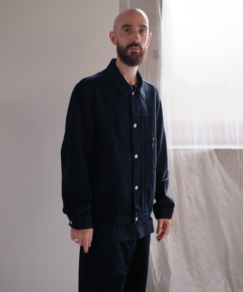 Levi's(リーバイス)の「Levi's/リーバイス PREMIUM BLACK TYPE 1 TRUCKER JACKET(デニムジャケット・メンズ・ブラック・XL/L/M/S/XX-LARGE)」の11枚目の写真