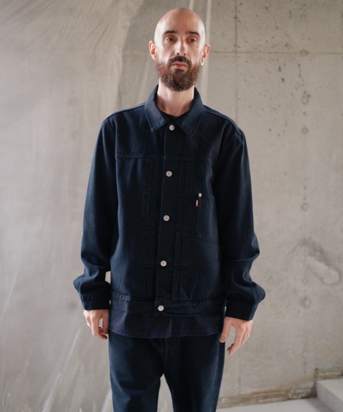 Levi's(リーバイス)の「Levi's/リーバイス PREMIUM BLACK TYPE 1 TRUCKER JACKET(デニムジャケット・メンズ・ブラック・XL/L/M/S/XX-LARGE)」の10枚目の写真