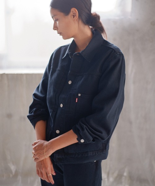 Levi's(リーバイス)の「Levi's/リーバイス PREMIUM BLACK TYPE 1 TRUCKER JACKET(デニムジャケット・メンズ・ブラック・XL/L/M/S/XX-LARGE)」の20枚目の写真