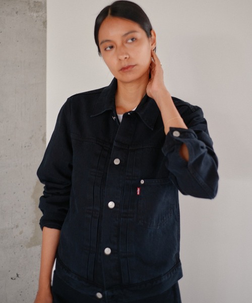 Levi's(リーバイス)の「Levi's/リーバイス PREMIUM BLACK TYPE 1 TRUCKER JACKET(デニムジャケット・メンズ・ブラック・XL/L/M/S/XX-LARGE)」の18枚目の写真