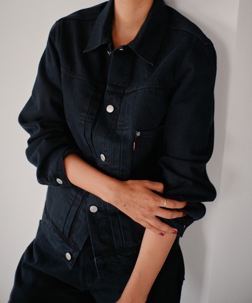 Levi's(リーバイス)の「Levi's/リーバイス PREMIUM BLACK TYPE 1 TRUCKER JACKET(デニムジャケット・メンズ・ブラック・XL/L/M/S/XX-LARGE)」の22枚目の写真