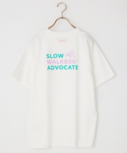 MEYAME（メヤメ）の「[MEYAME/メヤメ] SLOW WALKERS ADOBOCATE バックプリントTシャツ（Tシャツ/カットソー・レディース・グレー/ホワイト・F）」の20枚目の写真
