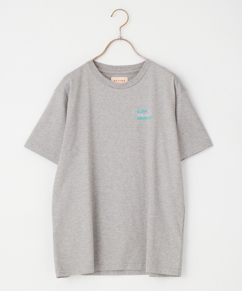 MEYAME（メヤメ）の「[MEYAME/メヤメ] SLOW WALKERS ADOBOCATE バックプリントTシャツ（Tシャツ/カットソー・レディース・グレー/ホワイト・F）」の9枚目の写真