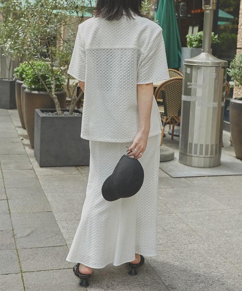 AKIRANAKA(アキラナカ)の「【AKIRANAKA/アキラナカ】Sylvie lace shirts WH(シャツ/ブラウス・レディース・ホワイト・1/2)」の15枚目の写真