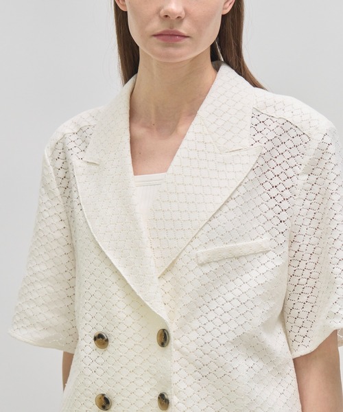 AKIRANAKA(アキラナカ)の「【AKIRANAKA/アキラナカ】Sylvie lace shirts WH(シャツ/ブラウス・レディース・ホワイト・1/2)」の9枚目の写真