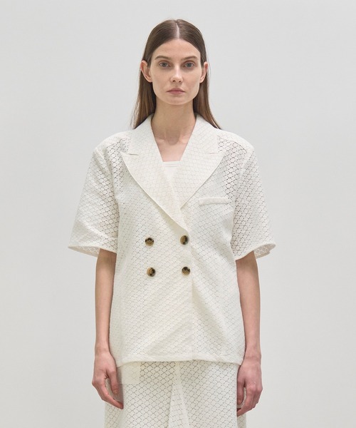 AKIRANAKA(アキラナカ)の「【AKIRANAKA/アキラナカ】Sylvie lace shirts WH(シャツ/ブラウス・レディース・ホワイト・1/2)」の6枚目の写真