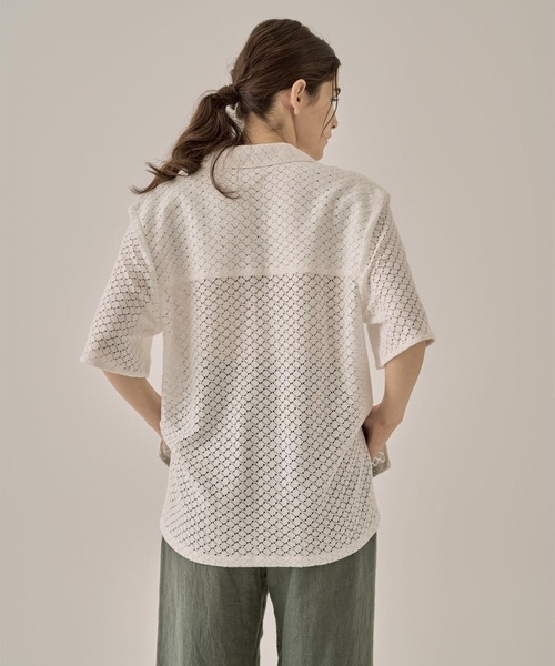 AKIRANAKA(アキラナカ)の「【AKIRANAKA/アキラナカ】Sylvie lace shirts WH(シャツ/ブラウス・レディース・ホワイト・1/2)」の2枚目の写真