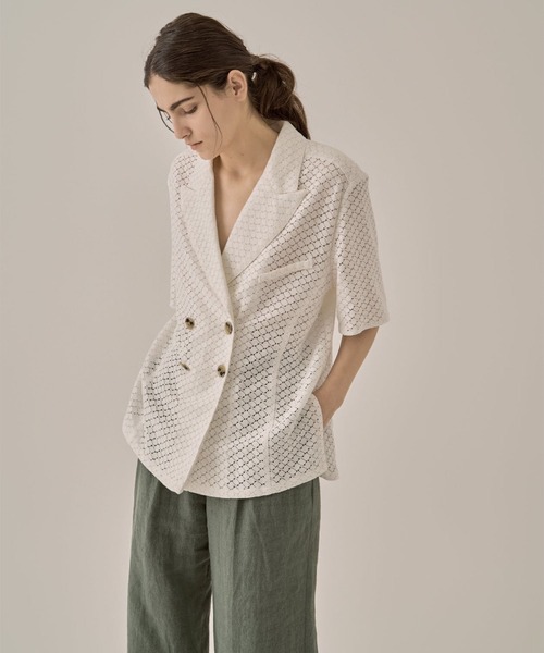 AKIRANAKA(アキラナカ)の「【AKIRANAKA/アキラナカ】Sylvie lace shirts WH(シャツ/ブラウス・レディース・ホワイト・1/2)」の3枚目の写真