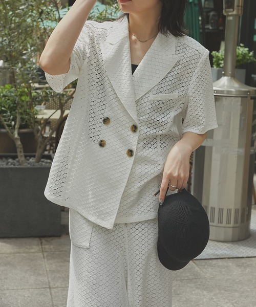 AKIRANAKA(アキラナカ)の「【AKIRANAKA/アキラナカ】Sylvie lace shirts WH(シャツ/ブラウス・レディース・ホワイト・1/2)」の13枚目の写真