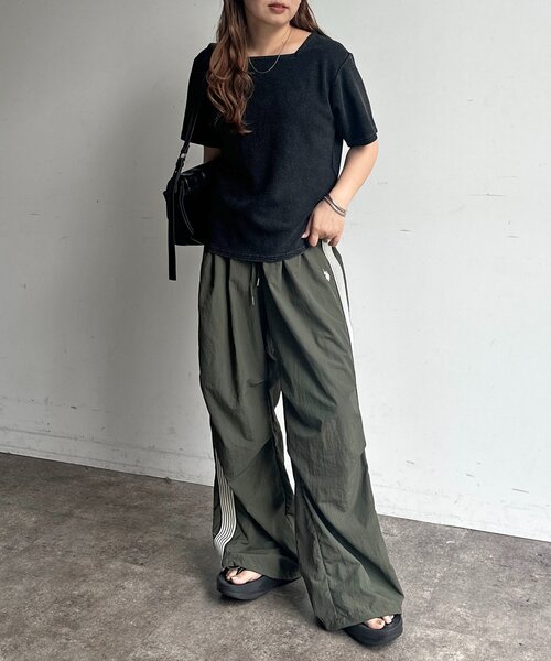 CPCM（シーピーシーエム）の「【PIPI's企画】ワッフルスクエアネックT（Tシャツ/カットソー・レディース・ブラウン/グレー/ブラック・FREE）」の11枚目の写真