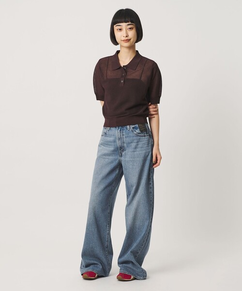 Levi's(リーバイス)の「<Levi's>CINCH ワイドデニムパンツ(デニムパンツ・レディース・ブラック/コバルトブルー・26/27/25)」の5枚目の写真
