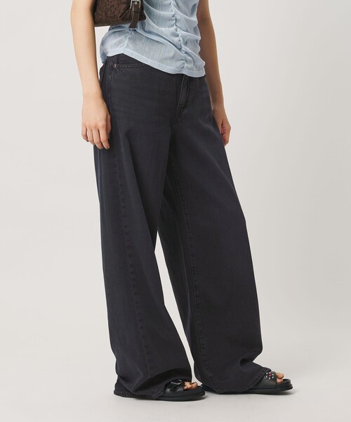 Levi's(リーバイス)の「<Levi's>CINCH ワイドデニムパンツ(デニムパンツ・レディース・ブラック/コバルトブルー・26/27/25)」の7枚目の写真