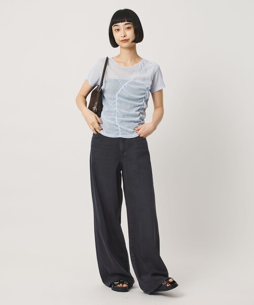 Levi's(リーバイス)の「<Levi's>CINCH ワイドデニムパンツ(デニムパンツ・レディース・ブラック/コバルトブルー・26/27/25)」の8枚目の写真