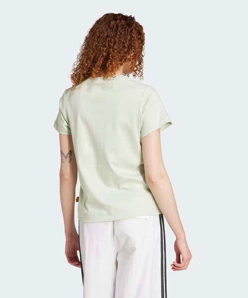 adidas(アディダス)の「キャット パッチ グラフィック 半袖Tシャツ / アディダス adidas(Tシャツ/カットソー・レディース・グリーン・XX-LARGE/LARGE/MEDIUM/SMALL/X-LARGE/X-SMALL)」の2枚目の写真
