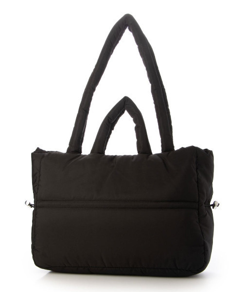 cache cache(カシュ カシュ)の「カシュカシュ cachecache / 2ハンドルパフビッグトートバッグ(トートバッグ・レディース・ベージュ/ブラック・FREE)」の1枚目の写真