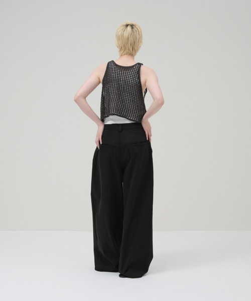 lit（リット）の「Openwork Knit Tanktop（ニット/セーター・レディース・グレイッシュベージュ/チャコールグレー/ブラック・FREE）」の9枚目の写真
