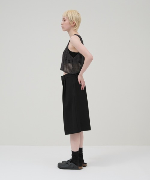 lit（リット）の「Openwork Knit Tanktop（ニット/セーター・レディース・グレイッシュベージュ/チャコールグレー/ブラック・FREE）」の19枚目の写真