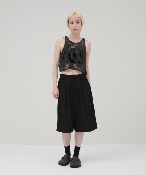 lit（リット）の「Openwork Knit Tanktop（ニット/セーター・レディース・グレイッシュベージュ/チャコールグレー/ブラック・FREE）」の17枚目の写真