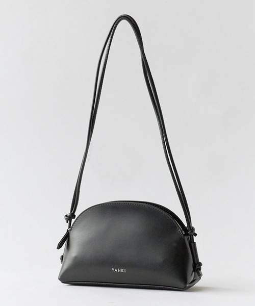 YAHKI(ヤーキ)の「YAHKI/ヤーキ CROSSBODY BAG_PURSIMMON クロスボディバッグ ショルダーバッグ レザー レディース 高級感 秋服 2026年秋冬(ショルダーバッグ・レディース・ブラック/ブラウン/オレンジ・FREE)」の4枚目の写真