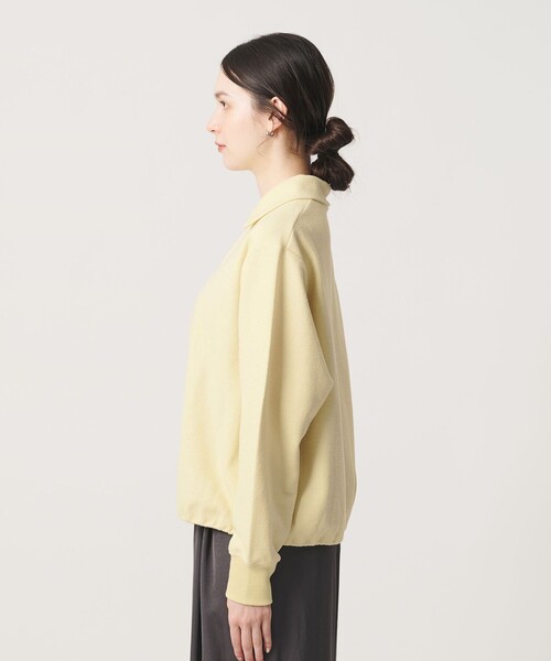 BEAUTY&YOUTH UNITED ARROWS(ビューティーアンドユースユナイテッドアローズ)の「【WEB限定 Wardrobe DAILY MINIMAL】ダンボールジャージー ハーフジッププルオーバー(Tシャツ/カットソー・レディース・オフホワイト/クリーム/ブラック・FREE)」の20枚目の写真