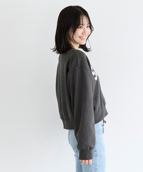 coca(coca)(コカ)の「ユース ワッペンスウェットトップス(スウェット・レディース・ライトグレー/チャコール・L/S/M)」の10枚目の写真