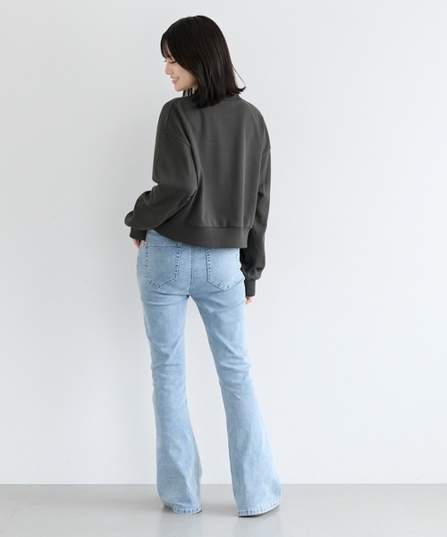 coca(coca)(コカ)の「ユース ワッペンスウェットトップス(スウェット・レディース・ライトグレー/チャコール・L/S/M)」の11枚目の写真