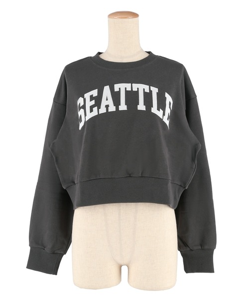 coca(coca)(コカ)の「ユース ワッペンスウェットトップス(スウェット・レディース・ライトグレー/チャコール・L/S/M)」の16枚目の写真