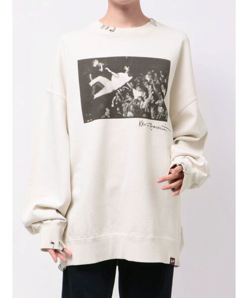 jouetie(ジュエティ)の「【KevinCummins×PosTokyo】スウェットプルオーバー(Tシャツ/カットソー・レディース・ピンク/オフホワイト/ブラック・FREE)」の6枚目の写真