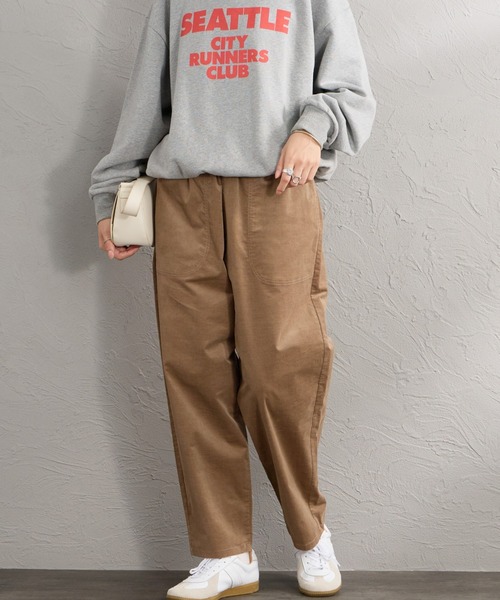 DANTON（ダントン）の「[DANTON/ダントン] ストレッチコーデュロイ イージーパンツ（その他パンツ・レディース・グレイッシュベージュ/アイボリー・36）」の3枚目の写真