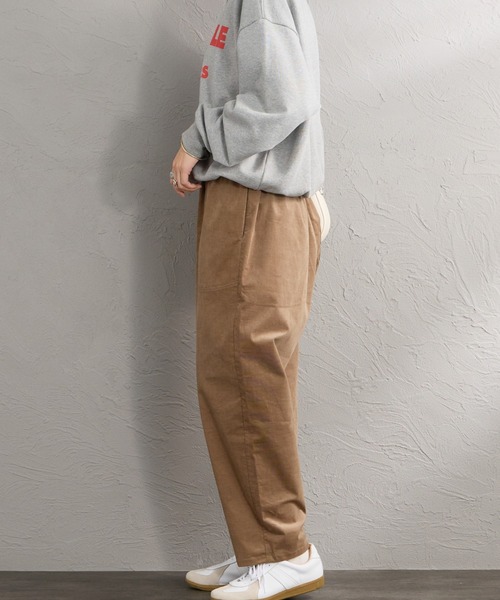 DANTON（ダントン）の「[DANTON/ダントン] ストレッチコーデュロイ イージーパンツ（その他パンツ・レディース・グレイッシュベージュ/アイボリー・36）」の4枚目の写真