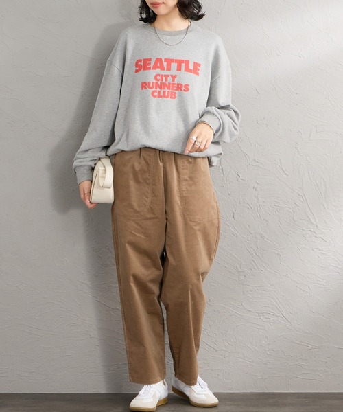 DANTON（ダントン）の「[DANTON/ダントン] ストレッチコーデュロイ イージーパンツ（その他パンツ・レディース・グレイッシュベージュ/アイボリー・36）」の6枚目の写真