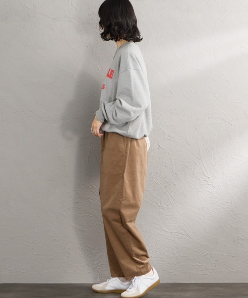 DANTON（ダントン）の「[DANTON/ダントン] ストレッチコーデュロイ イージーパンツ（その他パンツ・レディース・グレイッシュベージュ/アイボリー・36）」の7枚目の写真