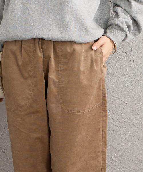 DANTON（ダントン）の「[DANTON/ダントン] ストレッチコーデュロイ イージーパンツ（その他パンツ・レディース・グレイッシュベージュ/アイボリー・36）」の9枚目の写真