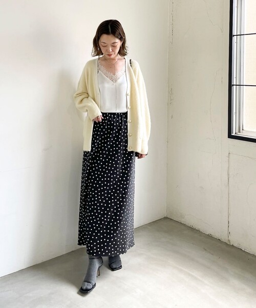NOLLEY’S Sophi（ノーリーズソフィ）の「ウォッシャブルドットサテンナロースカート（スカート・レディース・ブラック系その他・38/36/34）」の17枚目の写真