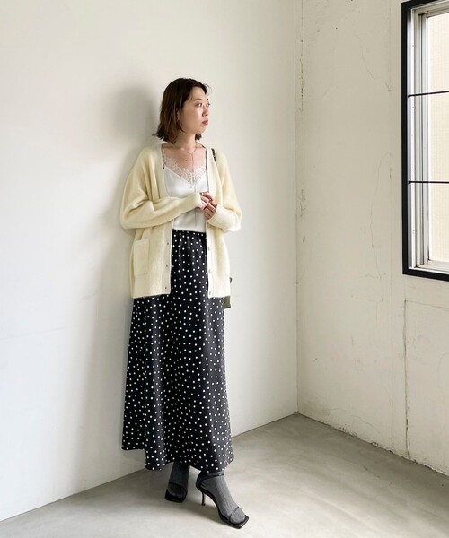 NOLLEY’S Sophi（ノーリーズソフィ）の「ウォッシャブルドットサテンナロースカート（スカート・レディース・ブラック系その他・38/36/34）」の18枚目の写真