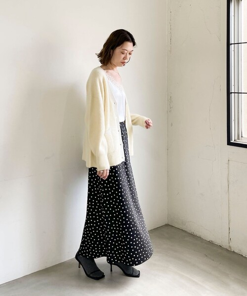 NOLLEY’S Sophi（ノーリーズソフィ）の「ウォッシャブルドットサテンナロースカート（スカート・レディース・ブラック系その他・38/36/34）」の19枚目の写真