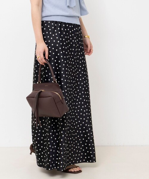 NOLLEY’S Sophi（ノーリーズソフィ）の「ウォッシャブルドットサテンナロースカート（スカート・レディース・ブラック系その他・38/36/34）」の12枚目の写真