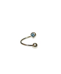 MORPH（モルフ）の「MORPH モルフ スワロフスキーボディピアスキャッチ 16ゲージ 4mm SILVER（ピアス（片耳用））」