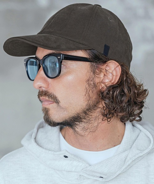 CAMBIO(カンビオ)の「mko13755-Simple Long Visor Cap ロングバイザーキャップ(NF-262-BO003)(キャップ・メンズ・チャコールグレー/ブラック/ダークベージュ・M/L)」の2枚目の写真