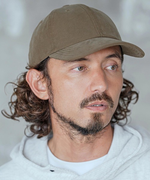 CAMBIO(カンビオ)の「mko13755-Simple Long Visor Cap ロングバイザーキャップ(NF-262-BO003)(キャップ・メンズ・チャコールグレー/ブラック/ダークベージュ・M/L)」の3枚目の写真