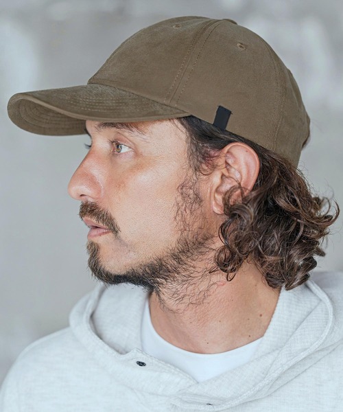 CAMBIO(カンビオ)の「mko13755-Simple Long Visor Cap ロングバイザーキャップ(NF-262-BO003)(キャップ・メンズ・チャコールグレー/ブラック/ダークベージュ・M/L)」の4枚目の写真