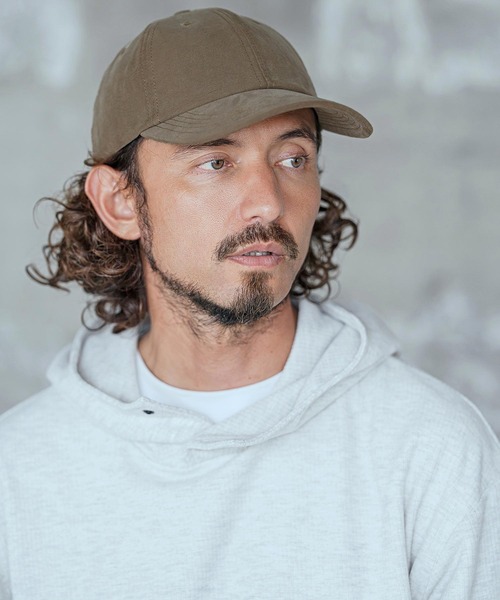 CAMBIO(カンビオ)の「mko13755-Simple Long Visor Cap ロングバイザーキャップ(NF-262-BO003)(キャップ・メンズ・チャコールグレー/ブラック/ダークベージュ・M/L)」の7枚目の写真