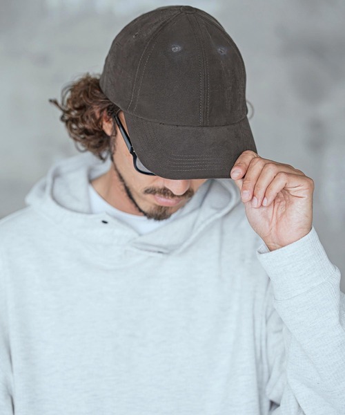 CAMBIO(カンビオ)の「mko13755-Simple Long Visor Cap ロングバイザーキャップ(NF-262-BO003)(キャップ・メンズ・チャコールグレー/ブラック/ダークベージュ・M/L)」の14枚目の写真