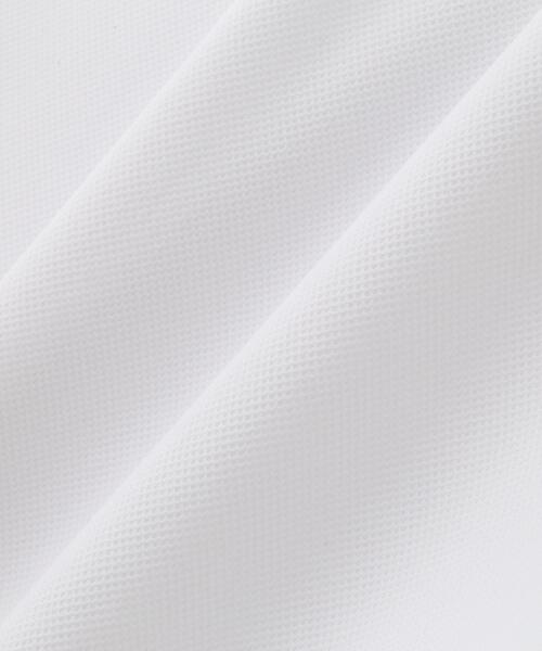 PEARLY GATES（パーリーゲイツ）の「ソルケア36Gブロックインレー半袖ポロシャツ（ポロシャツ・メンズ・ネイビー/イエロー/パープル/ホワイト・MEDIUM/X-LARGE/SMALL/LARGE/XX-LARGE）」の6枚目の写真