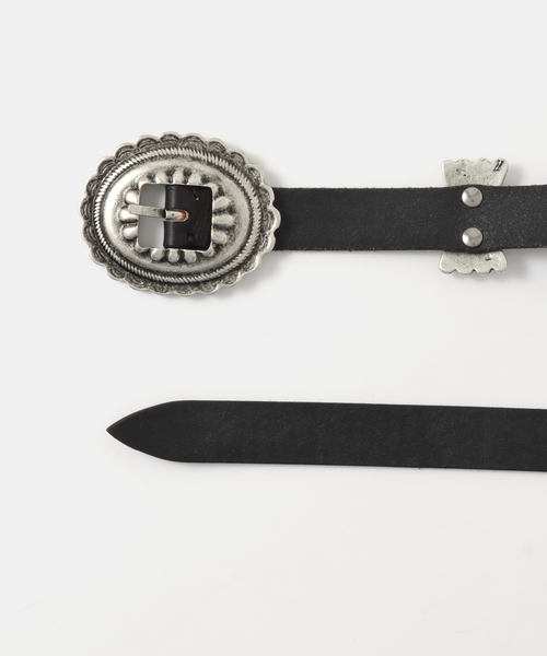 FRAMeWORK(フレームワーク)の「PUNTOVITA / プントヴィータ 別注CONCHO BELT LARGE(ベルト・レディース・ブラック/キャメル・FREE)」の7枚目の写真