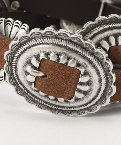 FRAMeWORK(フレームワーク)の「PUNTOVITA / プントヴィータ 別注CONCHO BELT LARGE(ベルト・レディース・ブラック/キャメル・FREE)」の11枚目の写真
