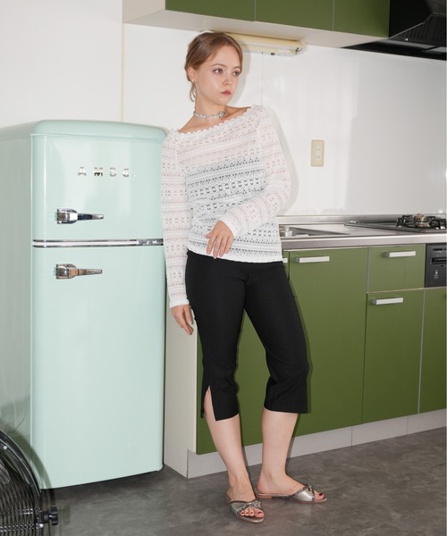 IMARI(イマリ)の「【 IMARI / イマリ 】 レース オフショルダー トップス(Tシャツ/カットソー・レディース・ブラック/ホワイト・FREE)」の15枚目の写真